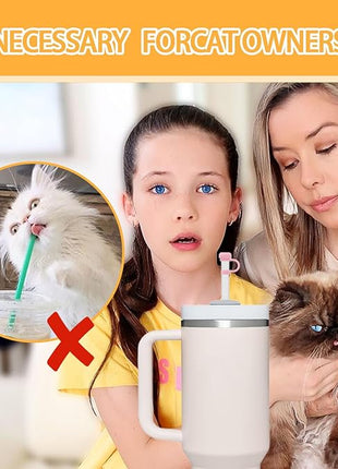 12P Straw Cover for Stanley Cup, Silicone Straw Topper for Stanley Cup 30&40oz with Tumblers, 10mm 0.4in Lid Accessories (Reusable)