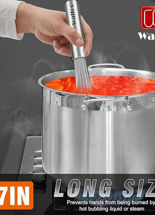 Walfos Whisk,17in Large Whisks, Heavy Duty Stainless Steel Wire Whisk Ideal For Beating Eggs, Blending Sauces, Mixing Batter.