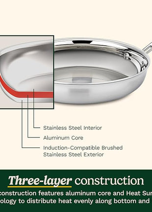 Cuisinart 15 Piece Cookware Set, MultiClad Pro Triple Ply, Silver, MCP-15N