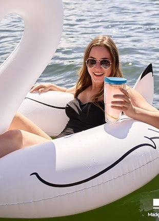 Tervis Clear & Colorful Tabletop Made in USA Double Walled Insulated Tumbler Travel Cup Keeps Drinks Cold & Hot, 24oz, Quartz