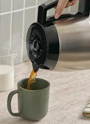 Cuisinart 12-Cup Coffee Maker, Programmable PerfecTemp Thermal Carafe Coffee Machine with 1-4 Cup Setting, Brew Strength Control and Brew Pause, Stainless Steel, DCC-3400NAS, Silver