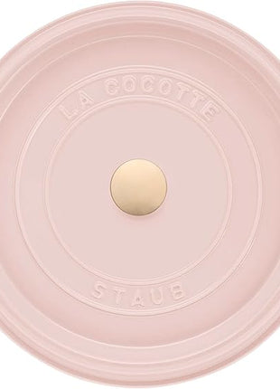 Staub Cast Iron Round Cocotte 5.5-quart-Peony Pink