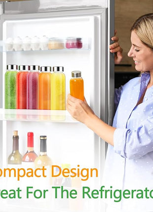 Zukro Glass Water Bottles with Lids 18 oz, 3 Pack Reusable Juice Bottles With Stainless Steel Airtight Cap for Juicing, Leak Proof Clear Drinking Jar Beverage storage container for Fridge, BPA Free