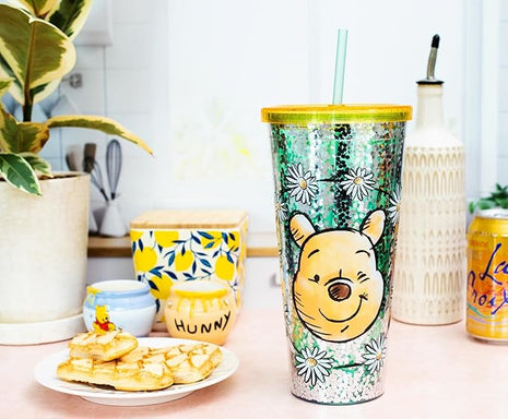 Silver Buffalo Disney Winnie the Pooh Confetti Cold Cup, 32 Ounces