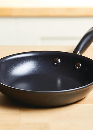 Anolon Advanced Home Hard Anodized Nonstick Frying Pan, 8.5 Inch – Small Non Stick Egg Pan, Durable Nonstick Skillet - Onyx