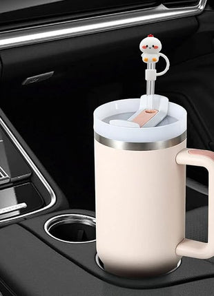 15Pc Straw Cover for Stanley Cup, Silicone Straw Topper for Stanley Cup 30&40oz with Tumblers, 10mm 0.4in Lid Accessories (Reusable)