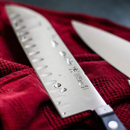 Henckels CLASSIC 7-inch Hollow Edge Santoku Knife