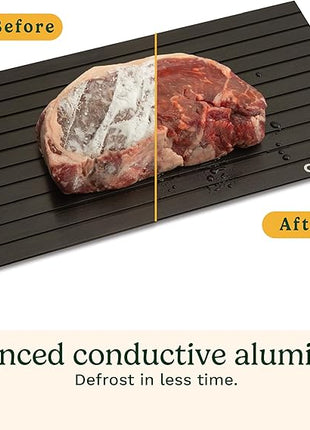 Cuisinart BBQ Defrosting Tray, Conductive Aluminum Rapid Thaw Plate for Frozen Meat, Quick Defrosting Tool that Preserves Natural Flavors, Non Stick Easy to Clean Kitchen Gadget & Grilling Accessories
