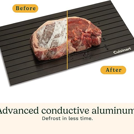 Cuisinart BBQ Defrosting Tray, Conductive Aluminum Rapid Thaw Plate for Frozen Meat, Quick Defrosting Tool that Preserves Natural Flavors, Non Stick Easy to Clean Kitchen Gadget & Grilling Accessories