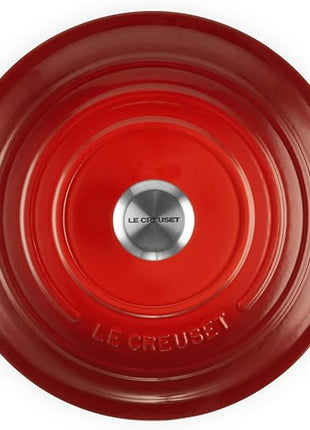 Le Creuset Enameled Cast Iron Signature Round Dutch Oven, 7.25 qt., Cerise