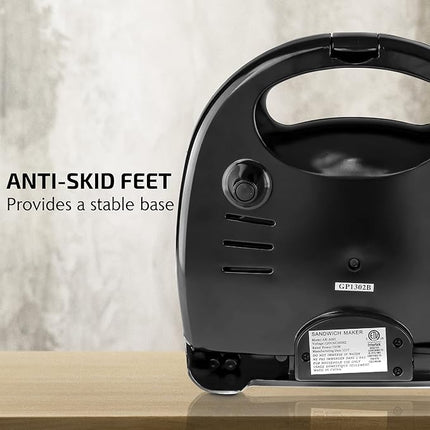 OVENTE 3 in 1 Electric Sandwich Maker, Panini Press Grill and Waffle Iron Set with Removable Non-Stick Plates, Perfect for Cooking Grilled Cheese, Tuna Melts, Burgers, Steaks and Snacks, Black GPI302B