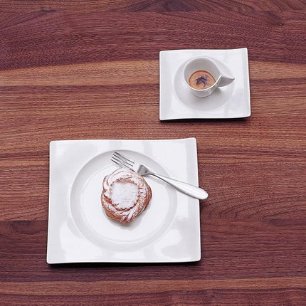 Villeroy & Boch - 1025252649 Villeroy & Boch New Wave Salad Plate, 9.5 x 8.5 in, White