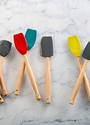 Le Creuset Silicone Craft Series Small Spatula, 11 1/8" x 1 3/4", Oyster