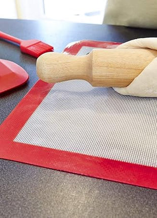 StarPack Basics Small Silicone Spatula (8.5"), High Heat Resistant to 480°F, Hygienic One Piece Design, Non Stick Rubber Cooking Utensil (Cherry Red)