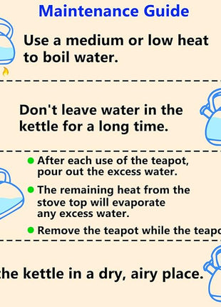 Tea Kettle, 3.2 Quart Whistling Tea Kettle Stovetop, Tea Pots for Stove Top Food Grade Stainless Steel with Wood Pattern Handle, Grey Teapot