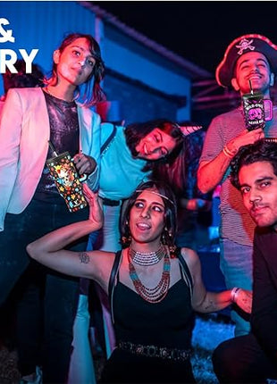 Meoky 40 oz Halloween Tumbler with Handle and Straw, Tumbler with Lid and Straw, Insulated Stainless Steel Travel Mug, 100% Leak-proof, Keeps Cold for 34 Hours or Hot for 10 Hours (Red Skull)