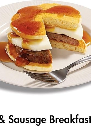 Hamilton Beach Breakfast Sandwich Maker with Egg Cooker Ring, Customize Ingredients, Perfect for English Muffins, Croissants, Mini Waffles, Perfect White Elephant Gifts, Red (25476)