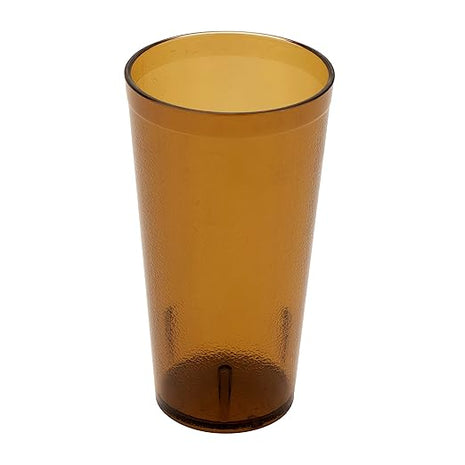 G.E.T. 6620-1-A-EC Heavy-Duty Plastic Restaurant Tumblers, 20 Ounce, Amber (Set of 4)