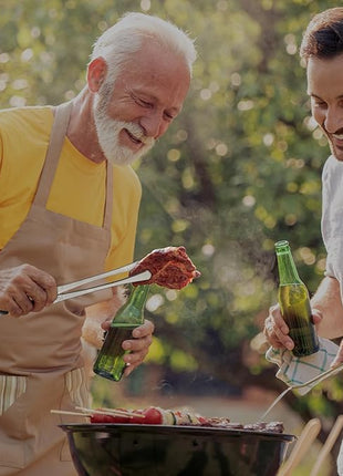 HOTEC Kitchen Tweezers Tongs Stainless Steel Professional Chef Tweezers, Set of 2-12inch Extra-Long Food Tongs for Cooking,Grill and Baking