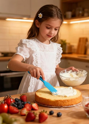 5 Piece Silicone Spatula Set - Rubber Spatula - 600°F Heat Resistant Baking Spoon & Spatulas (Multicolor-5)