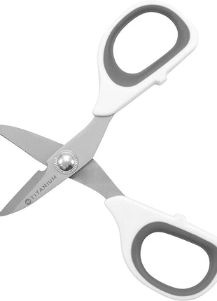 Westcott 5.5" Rag Snips, Crafting, Quilting & Sewing Scissors for Fabric Cutting with Titanium-Bonded Blades