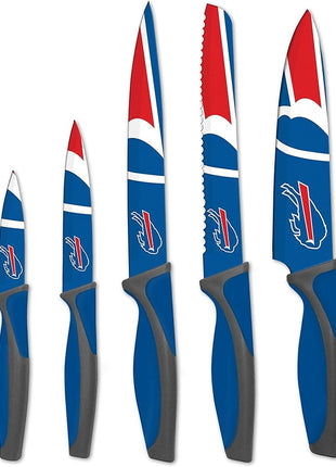The Sports Vault NFL Buffalo Bills 5-Piece Kitchen Knife Set
