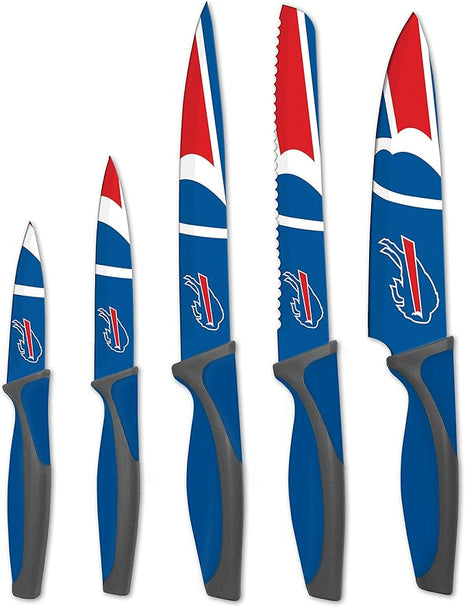 The Sports Vault NFL Buffalo Bills 5-Piece Kitchen Knife Set