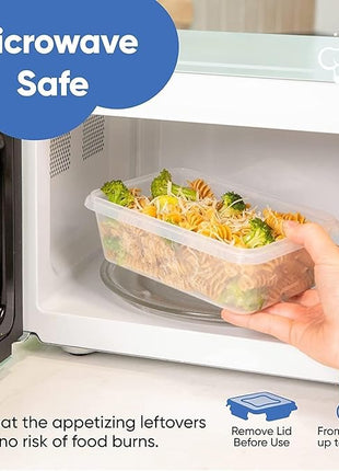 Chefs Path 48 Piece BPA-Free Plastic Food Storage Container Set with 24 Containers and 24 Lids for Kitchen Pantry Organization and Meal Prep