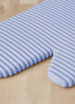 KITCHENAID Ribbed Soft Silicone Oven Mitt 2-Pack Set, 7.5"x13", Lavender Cream
