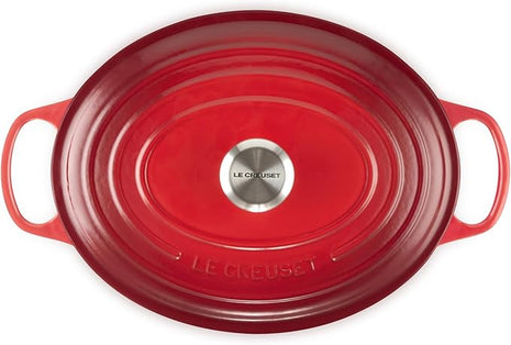 Le Creuset Enameled Cast Iron Signature Oval Dutch Oven, 6.75 qt., Cerise