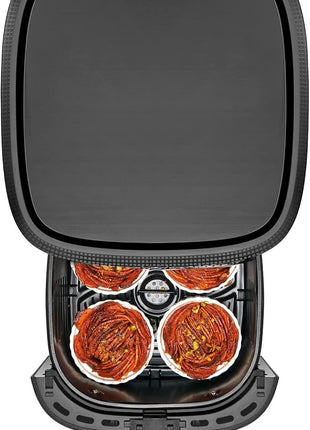 Chefman TurboFry Touch Air Fryer, The Most Compact And Healthy Way To Cook Oil-Free, One-Touch Digital Controls And Shake Reminder For The Perfect Crispy And Low-Calorie Finish, 5 Quart