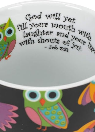 Divinity Boutique 20607 Boxed Mugs, Owl Pattern, 12 ounce