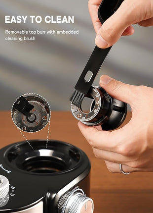 SHARDOR Electric Burr Coffee Grinder 2.0, Adjustable Burr Mill with 16 Precise Grind Setting for 2-14 Cup, Black