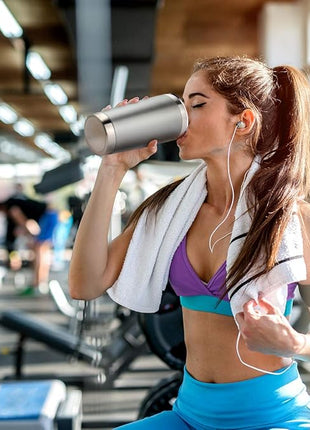 20oz Tumbler Bulk Stainless Steel Vacuum Insulated Tumblers with Lid Double Wall Travel Mug Durable Powder Coated Coffee Cup, Suitable for Ice Drinks and Hot Beverage (Gray 1pack)