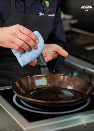 Matfer Bourgeat Black Carbon Steel Frying Pan, 14"