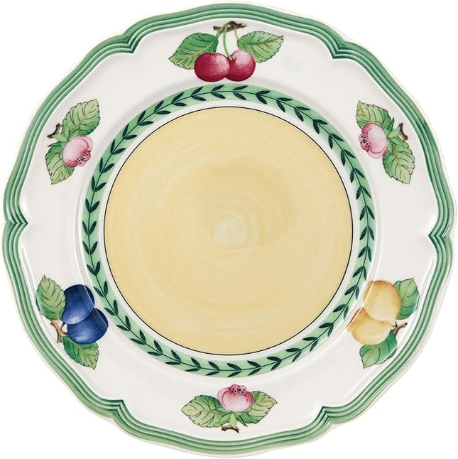 Villeroy & Boch French Garden Fleurence Salad Plate, Premium Porcelain, White/Multicolored