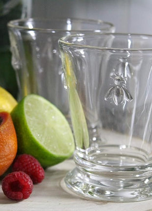 La Rochere Napoleon Bee Tumbler Set of 6 – La Rochere Bee Glassware Sets – Fancy Glassware Drinking Glasses (9 oz)