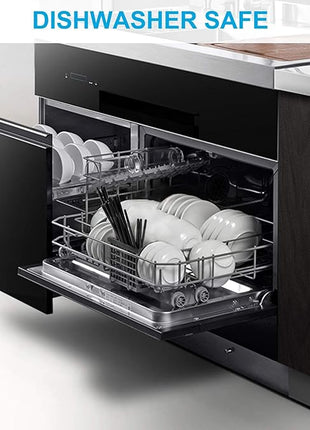 10 Pairs Fiberglass Chopsticks Family Set, ONEHERE Reusable Chinese, Japanese, Korean Chop sticks, Dishwasher Safe, Non-slip, for Sushi, Noodles, Food, Hotpot& Cooking, 9.5 inches, Classic Black