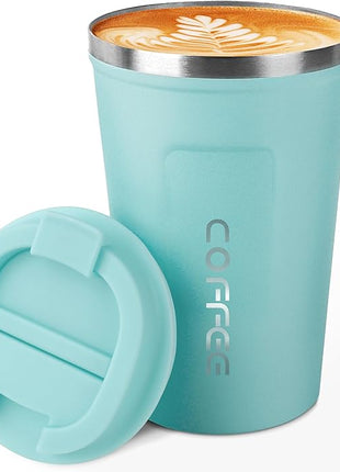 CS COSDDI 12 oz Stainless Steel Vacuum Insulated Tumbler - Coffee Travel Mug Spill Proof with Lid - Coffee Cups for Keep Hot/Ice Coffee,Tea and Beer