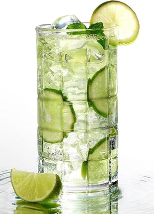 Anchor Hocking Manchester Drinking Glasses Set 16 Piece Set (8 Rocks Glasses & 8 Tumbler Glasses)