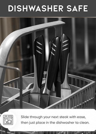 Bellemain Premium Steak Knives Set of 4, Kitchen Knife Sets with Steel Blades for Precise Cutting, Lightweight Steak Knife Set Stainless Steel & Durable, Serrated Steak Knives Dishwasher Safe