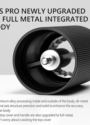 TIMEMORE Chestnut C3S Pro Manual Coffee Grinder, Stainless Steel S2C Conical Burr Coffee Grinder, Hand Coffee Grinder with Foldable Handle, Adjustable Grind Setting for Travel/Camping/Home, Black