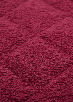 100% Cotton Kitchen Everyday Basic Terry Pot Holder Heat Resistant Coaster Potholder for Cooking and Baking Set of 5 Wine