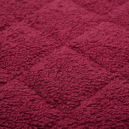 100% Cotton Kitchen Everyday Basic Terry Pot Holder Heat Resistant Coaster Potholder for Cooking and Baking Set of 5 Wine