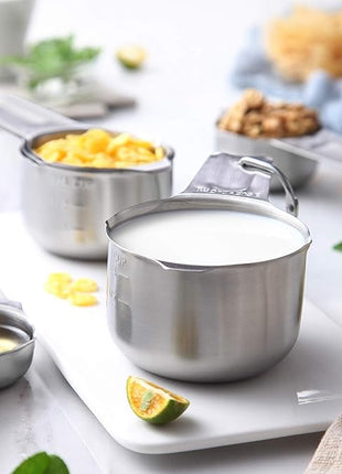 Spring Chef Stainless Steel Measuring Cups & Spoons Set of 20 with Leveler, Nesting 7 Metal Measuring Cups & 13 Spoons for Dry & Liquid Ingredients, Dishwasher Safe Kitchen Tools for Cooking & Baking