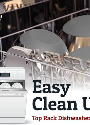 Priority Chef Stainless Steel Mixing Bowls with Lids Set - Premium 30Pcs with 6pc Metal Bowl Set for Kitchen, 3 Graters, Airtight Lids, Non-Slip Bases & Silicone Utensils, Grey