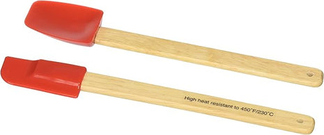 Norpro - 3000R Norpro 2-Piece Mini Spatula Set, Red