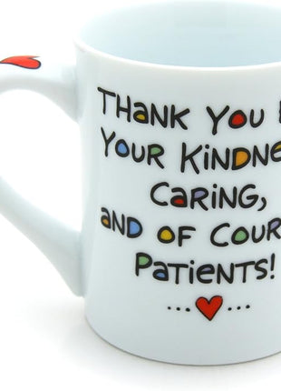 Our Name is Mud “Nicest Nurse” Porcelain Mug, 16 oz.