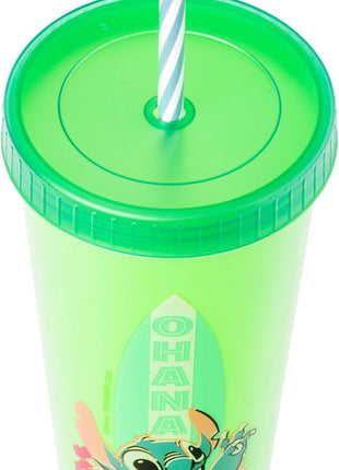 Silver Buffalo Disney Lilo and Stitch 4 Pack Color Changing Plastic Tumbler Set Featuring Stitch, 24 Ounces (Pack of 12)