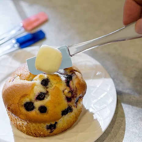 Mini Spatulas Set - 10 Piece Heat Resistant Silicone Spatula - Pro-Grade Multipurpose Kitchen Tool for Baking, Cooking, Mixing, and More - Non-Stick, Dishwasher Safe Bright and Small Spatula - Gray